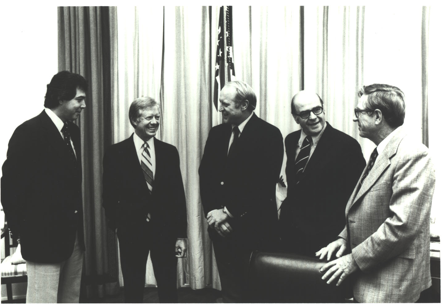 JCC with Jimmy Carter, Neal Smith, Gaylord Nelson and Marty Russo at White House Regulatory Flexibility Ceremony